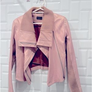 Dusty Pink Leather Jacket